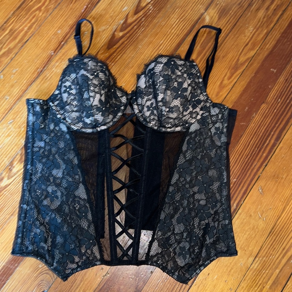 COPY - Victoria Secret Lace and Mesh Corset top